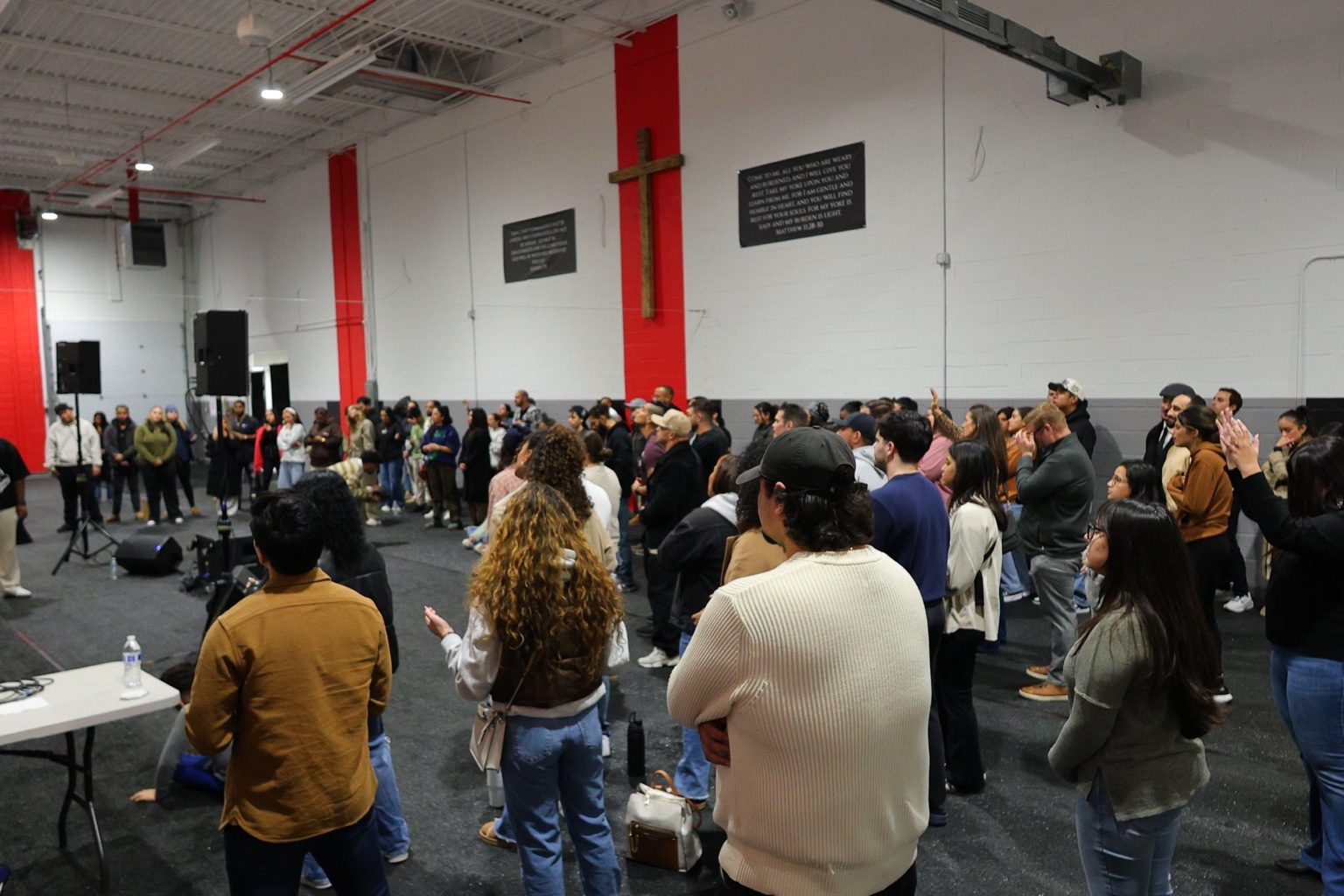 The Forge community gathered in worship